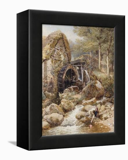 An Old Water Mill-Myles Birket Foster-Framed Premier Image Canvas