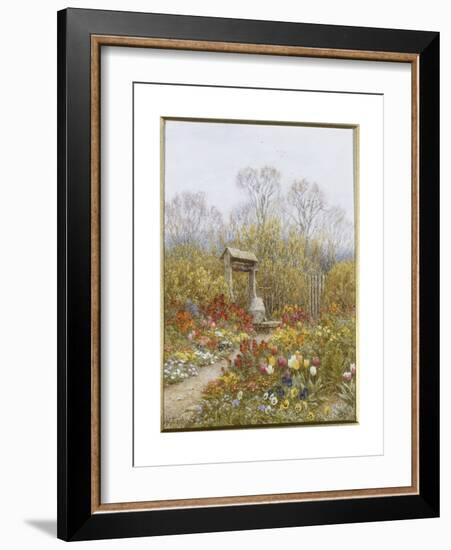 An Old Well, Brook, Surrey-Helen Allingham-Framed Giclee Print