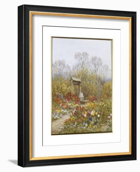 An Old Well, Brook, Surrey-Helen Allingham-Framed Giclee Print