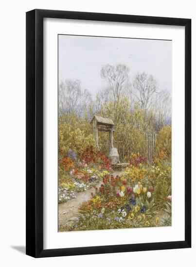 An Old Well, Brook, Surrey-Helen Allingham-Framed Giclee Print