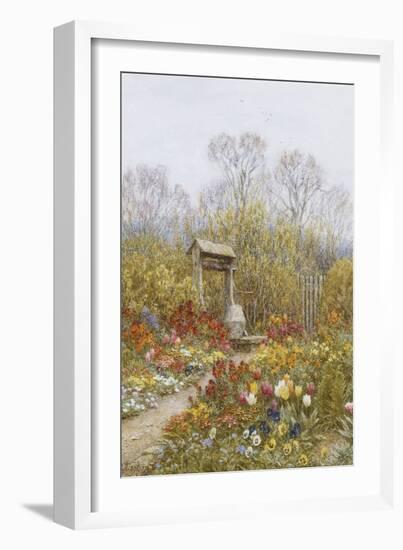 An Old Well, Brook, Surrey-Helen Allingham-Framed Giclee Print