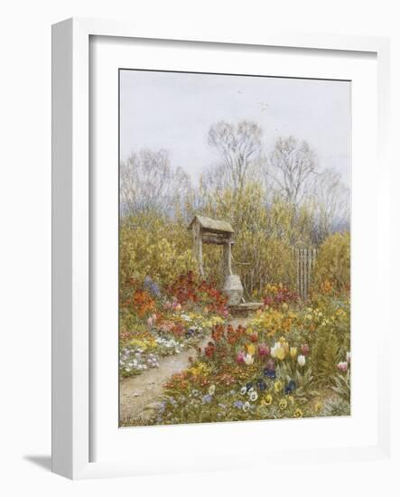 An Old Well, Brook, Surrey-Helen Allingham-Framed Giclee Print