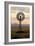 An Old Windmill on a Farm in a Rural or Rustic Setting at Sunset.-SAPhotog-Framed Premium Photographic Print