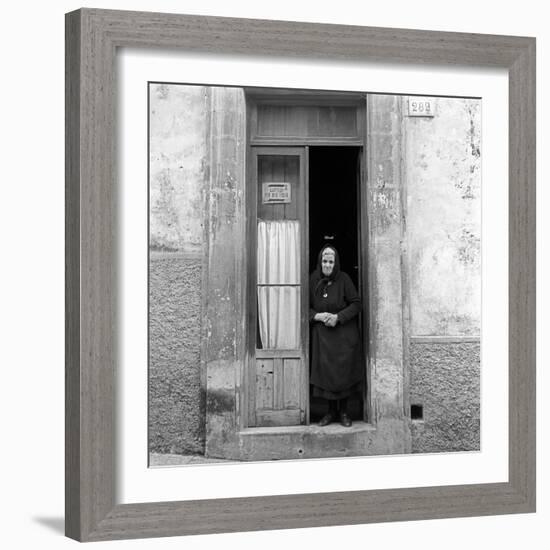 An Old Woman in Ragusa-Mario de Biasi-Framed Giclee Print