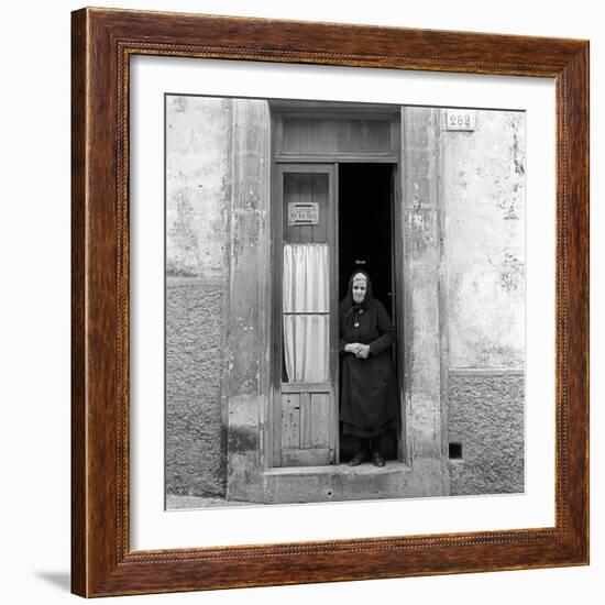 An Old Woman in Ragusa-Mario de Biasi-Framed Giclee Print