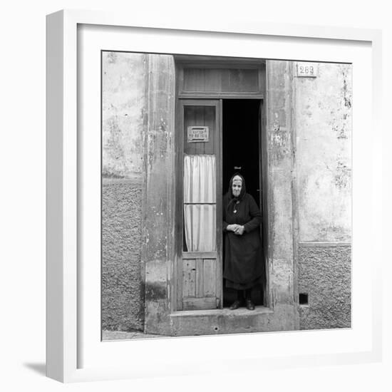 An Old Woman in Ragusa-Mario de Biasi-Framed Giclee Print