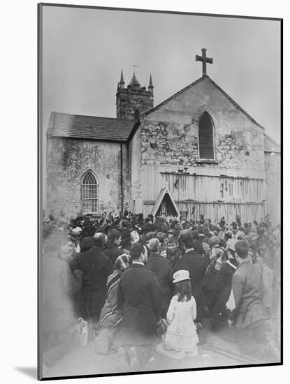 An Open Air Mass at the Shrine of Our Lady at Knock-null-Mounted Photographic Print