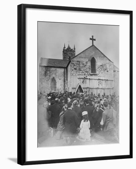 An Open Air Mass at the Shrine of Our Lady at Knock-null-Framed Photographic Print