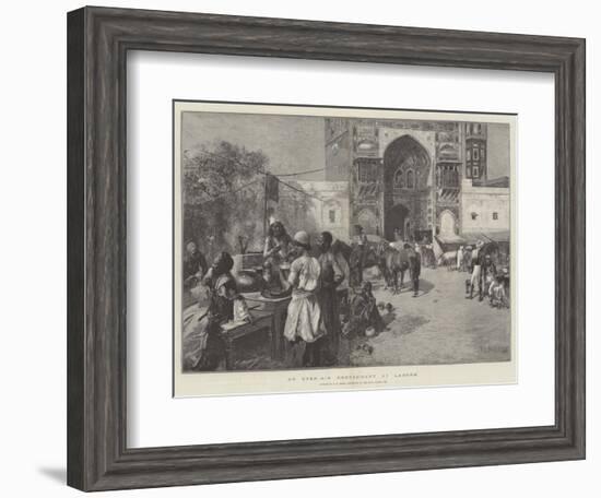 An Open-Air Restaurant at Lahore-Edwin Lord Weeks-Framed Giclee Print