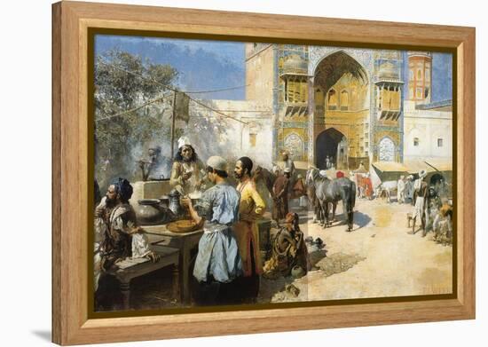 An Open-Air Restaurant, Lahore, C1889-Edwin Lord Weeks-Framed Premier Image Canvas