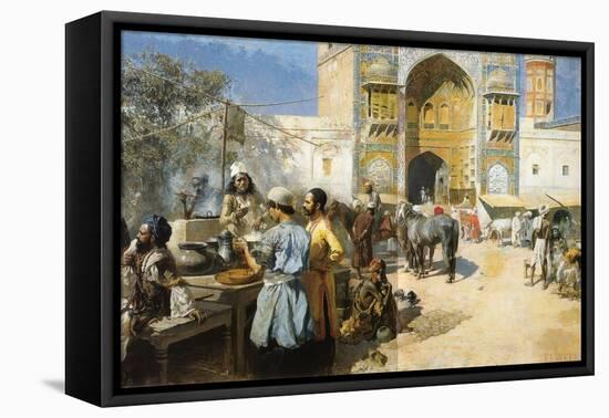 An Open-Air Restaurant, Lahore, C1889-Edwin Lord Weeks-Framed Premier Image Canvas