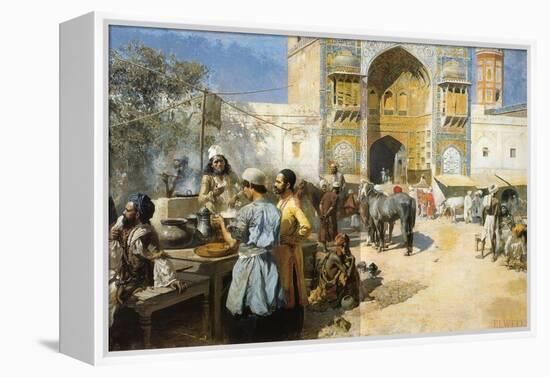 An Open-Air Restaurant, Lahore, C1889-Edwin Lord Weeks-Framed Premier Image Canvas