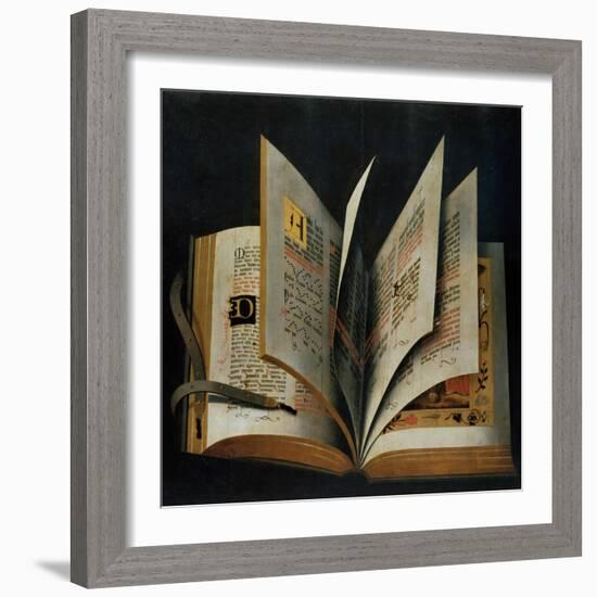 An Opened Liturgical Book-null-Framed Giclee Print