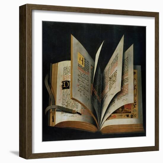 An Opened Liturgical Book-null-Framed Giclee Print