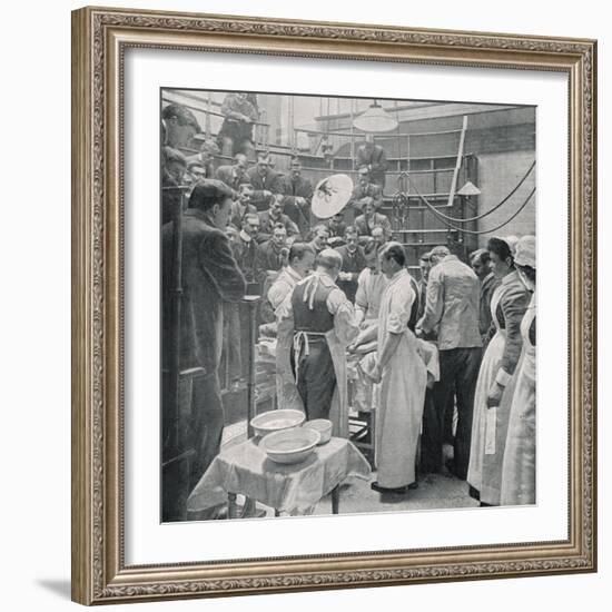 An Operation at Charing Cross Hospital London Watched by Students and Colleagues-null-Framed Photographic Print