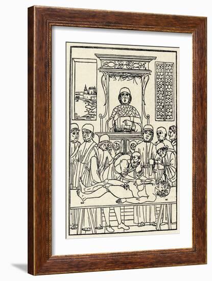 An Operation in Venice-Johannes De Ketham-Framed Art Print