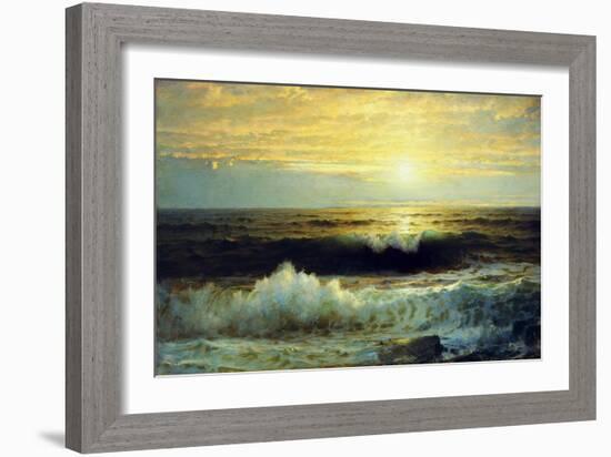 An Orange Sunset Waning Low. 1897-William Trost Richards-Framed Giclee Print