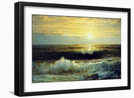 An Orange Sunset Waning Low. 1897-William Trost Richards-Framed Giclee Print