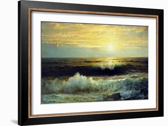 An Orange Sunset Waning Low. 1897-William Trost Richards-Framed Giclee Print