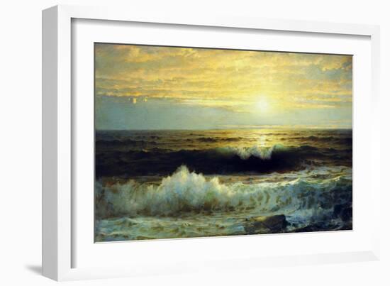 An Orange Sunset Waning Low. 1897-William Trost Richards-Framed Giclee Print