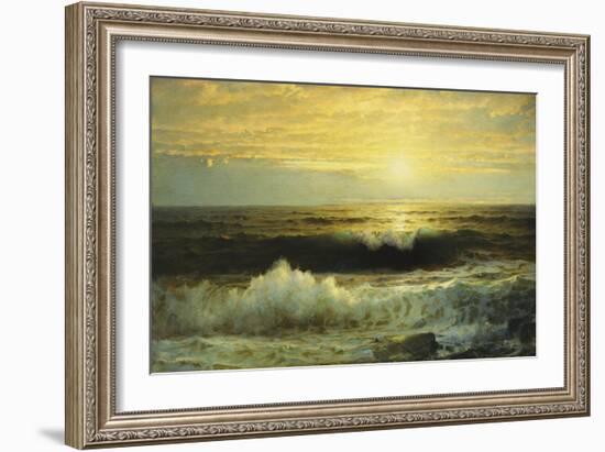 An Orange Sunset Waning Low, 1897-William Trost Richards-Framed Giclee Print