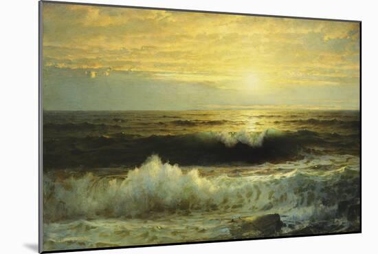 An Orange Sunset Waning Low, 1897-William Trost Richards-Mounted Giclee Print