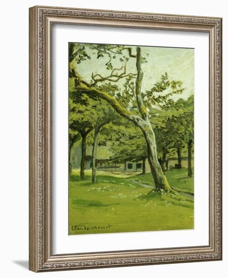 An Orchard-Claude Monet-Framed Giclee Print