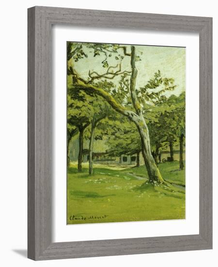 An Orchard-Claude Monet-Framed Giclee Print