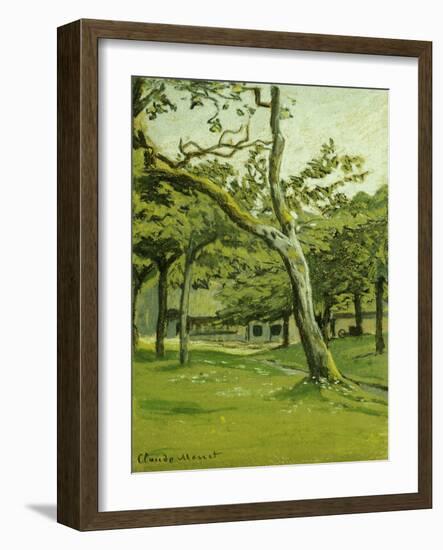 An Orchard-Claude Monet-Framed Giclee Print