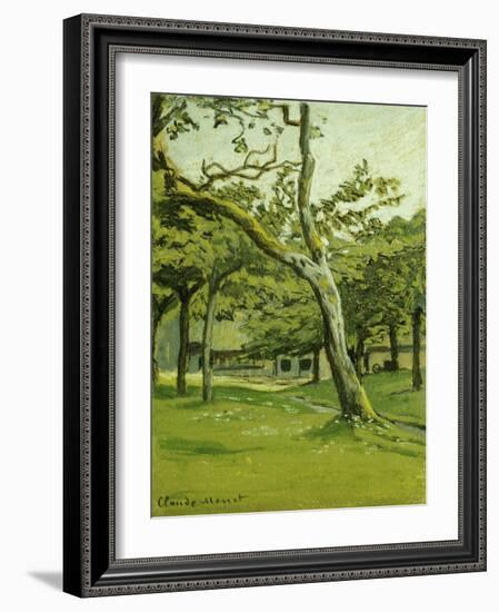 An Orchard-Claude Monet-Framed Giclee Print