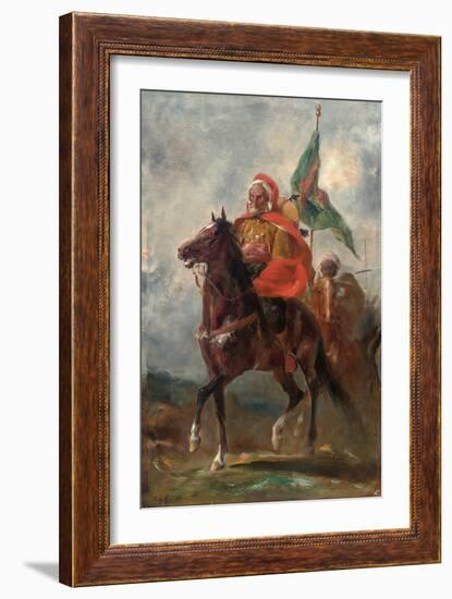 An Orientalist Chieftain on Horseback, 1863-Eugene Fromentin-Framed Giclee Print