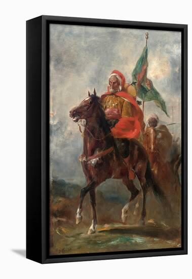 An Orientalist Chieftain on Horseback, 1863-Eugene Fromentin-Framed Premier Image Canvas