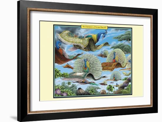 An Orientation of Persian Peacocks-Richard Kelly-Framed Art Print