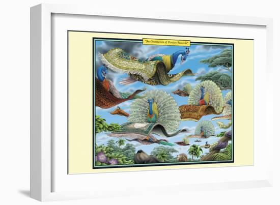 An Orientation of Persian Peacocks-Richard Kelly-Framed Art Print