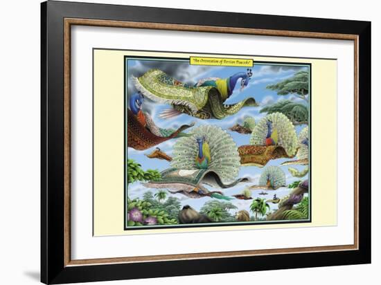 An Orientation of Persian Peacocks-Richard Kelly-Framed Art Print