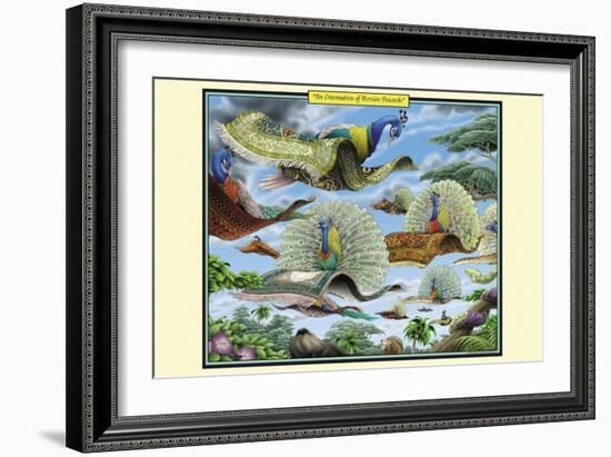 An Orientation of Persian Peacocks-Richard Kelly-Framed Art Print