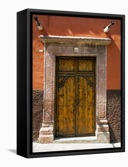 An Ornate Door, San Miguel, Guanajuato State, Mexico-Julie Eggers-Framed Premier Image Canvas