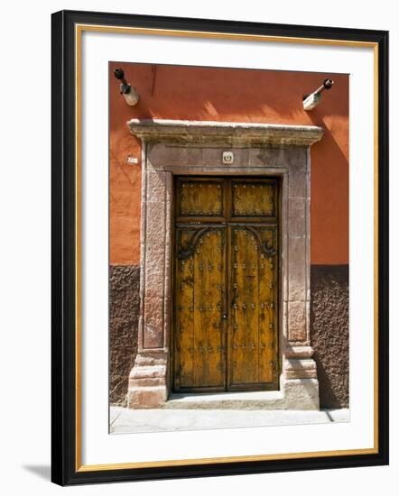 An Ornate Door, San Miguel, Guanajuato State, Mexico-Julie Eggers-Framed Photographic Print