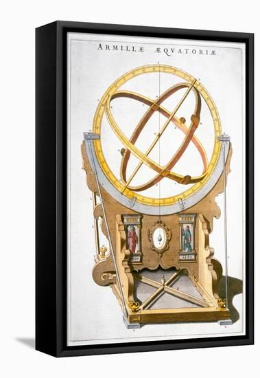 An orrery designed by the Danish astronomer Tycho Brahe, c1630-Joan Blaeu-Framed Premier Image Canvas