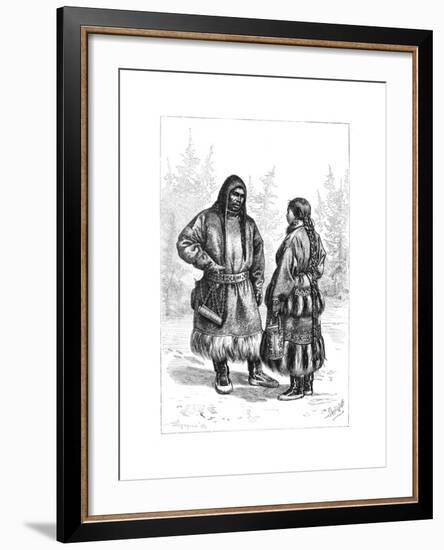 An Ostyak Couple, Asia, 1895-null-Framed Giclee Print