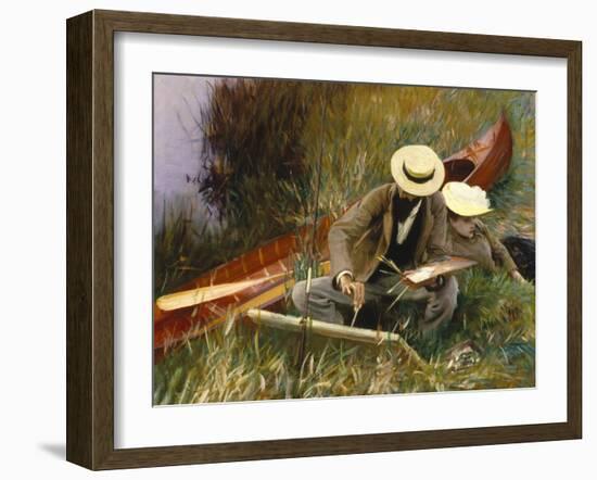 An Out-Of-Doors Study, 1889-John Singer Sargent-Framed Giclee Print