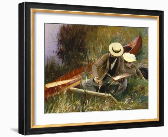 An Out-Of-Doors Study, 1889-John Singer Sargent-Framed Giclee Print