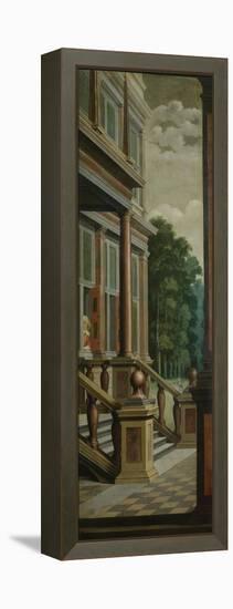 An Outdoor Stairway-Dirck Van Delen-Framed Stretched Canvas