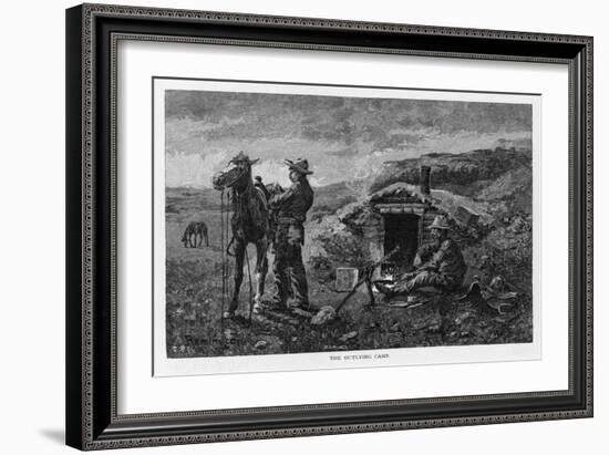 An Outlying Camp-Frederic Sackrider Remington-Framed Art Print