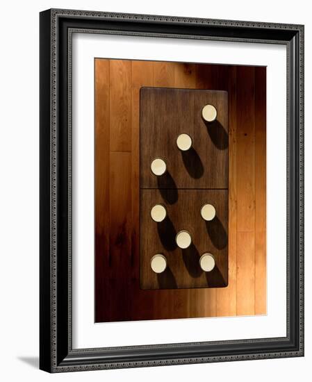 An Overhead Shot of a Table with Some Pints Placed on it to also Look Like a Domino-Eugenio Franchi-Framed Photographic Print