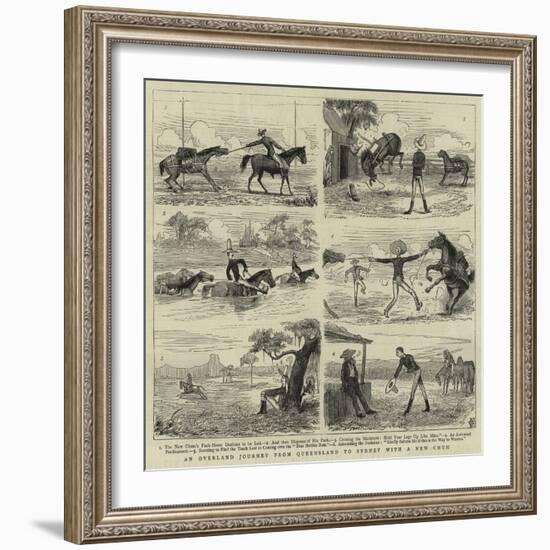 An Overland Journey from Queensland to Sydney with a New Chum-null-Framed Giclee Print