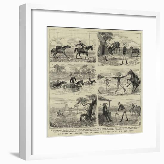 An Overland Journey from Queensland to Sydney with a New Chum-null-Framed Giclee Print