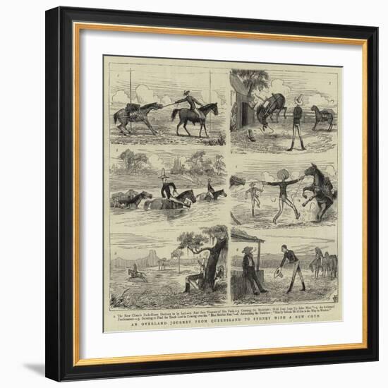 An Overland Journey from Queensland to Sydney with a New Chum-null-Framed Giclee Print