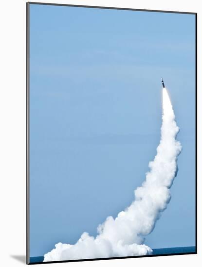 An Unarmed Trident II D5 Missile Launches from USS Nevada-Stocktrek Images-Mounted Photographic Print