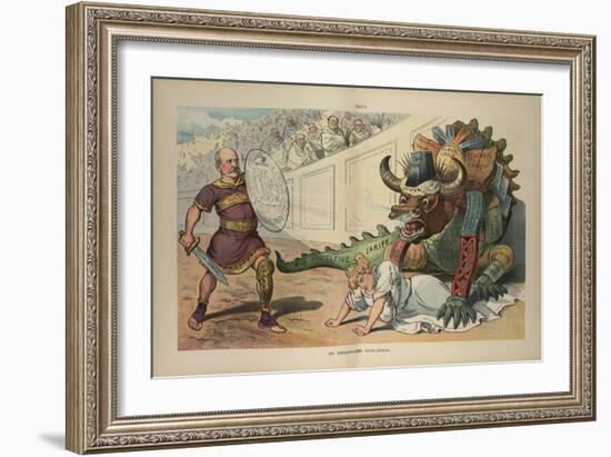 An Unexpected Challenge-JS Pughe-Framed Art Print